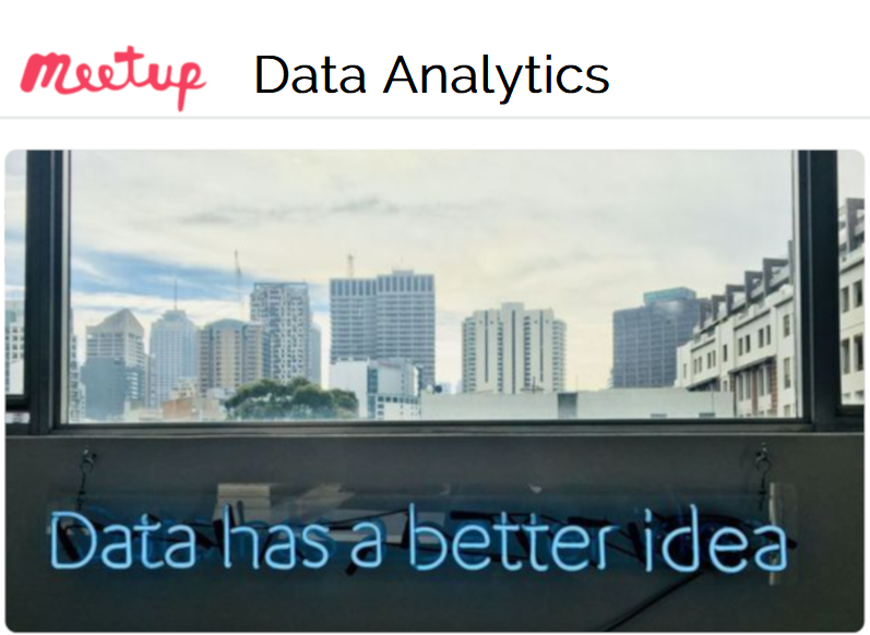 Data Analytics Meetup Gruppe